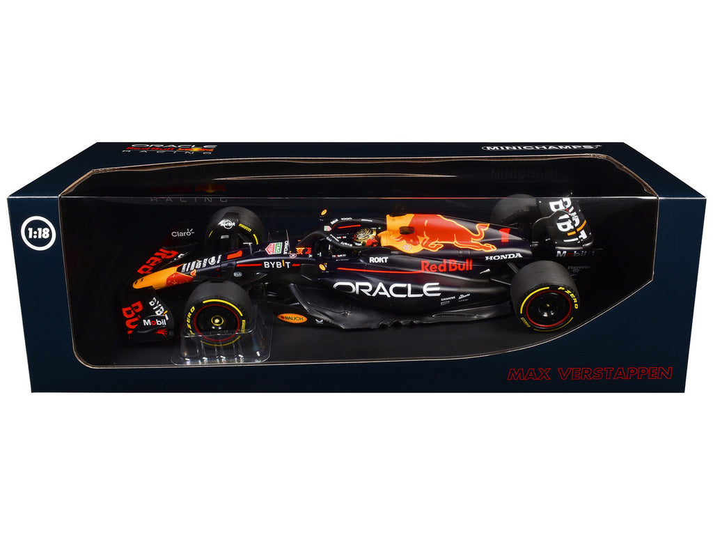 Red Bull Racing RB19 #1 Max Verstappen "Oracle" Winner F1 Formula One "Abu Dhabi GP" (2023) with Driver Limited Edition to 204 pieces Worldwide 1/18 Diecast Model Car by Minichamps-0