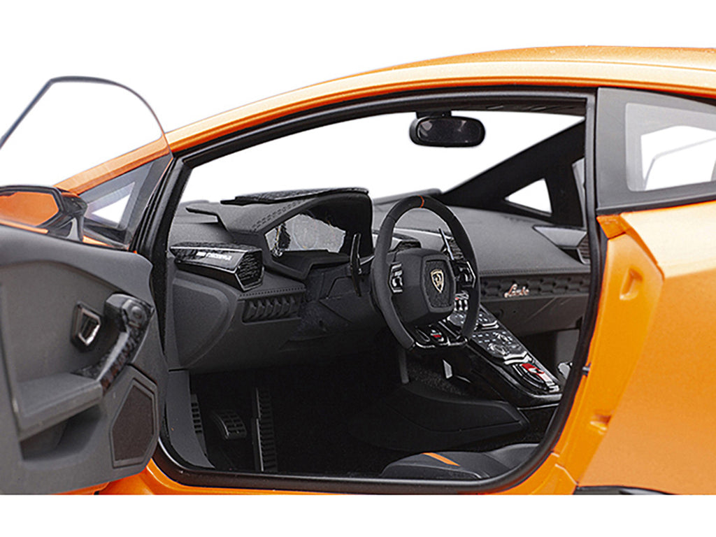 Lamborghini Huracan Performante Arancio Anthaeus / Matt Orange with Copper Wheels 1/12 Model Car by Autoart-3